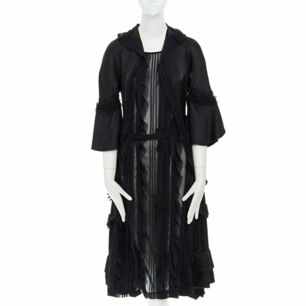 Comme Des Garcons AW05 Ruffle Silk Dress